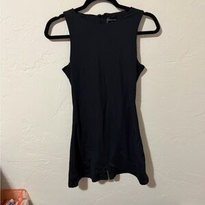 White Fox Boutique Black Sleeveless Bodysuit